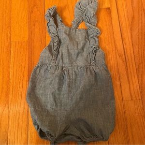 Denim Ralph Lauren Baby girl romper. Size 9 month.